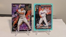 Wyatt Langford RCs: 2024: Finest, PURPLE XFRACTOR, COMMON, #97,  /150, &  Update