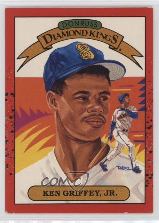 1990 Donruss Diamond Kings Ken Griffey Jr #4 HOF 1r3k