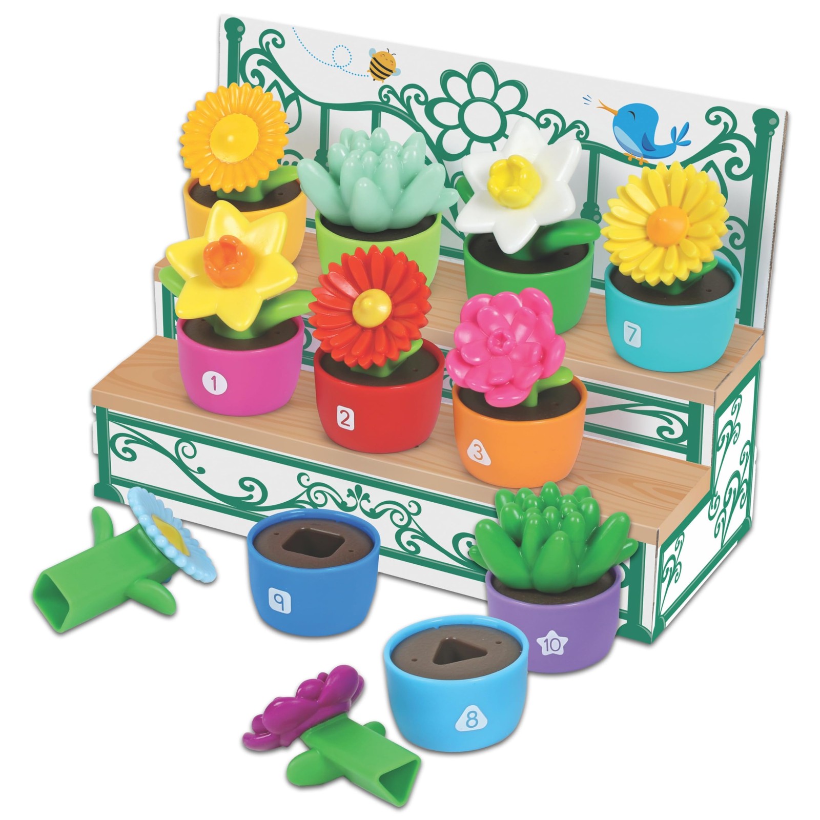Learning Resources Shape & Color Garden, Toddler Outdoor Toy