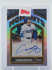 SHOHEI OHTANI 2026 TOPPS FINEST MOMENTS BASEBALL AUTO LOS ANGELES DODGERS Q4899