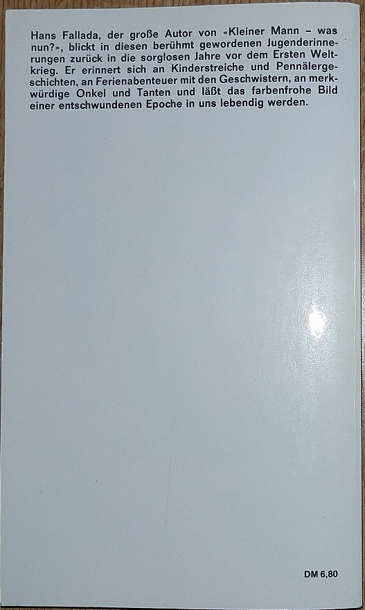 rororo TB 136  ( Damals bei uns daheim ) Hans Fallada - Bild 2 von 3