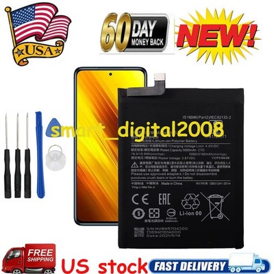 New Battery BN57 For Xiaomi Poco X3 NFC M2007J20CG, M2007J20CT & Poco X3 Pro