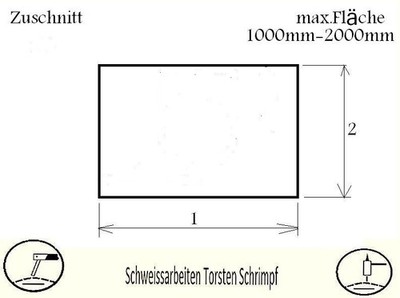 Anker Blech Fußplatte Stahlplatte Grundplatte Plasma Zuschnitt Nr. 1 - S235