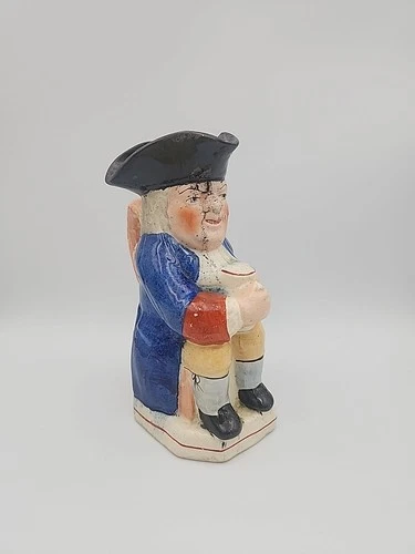 Vintage Victorian Staffordshire Toby Jug Pitcher England