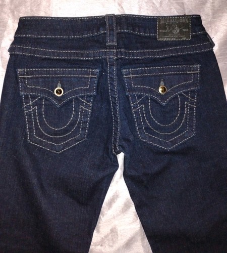 True Religion Skinny Jeans Women Size 27 Dark Wash - Picture 20 of 24