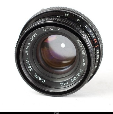 Zeiss Jena Biometar Black 2.8/80mm f/2.8 80mm MC Lens for Pentacon