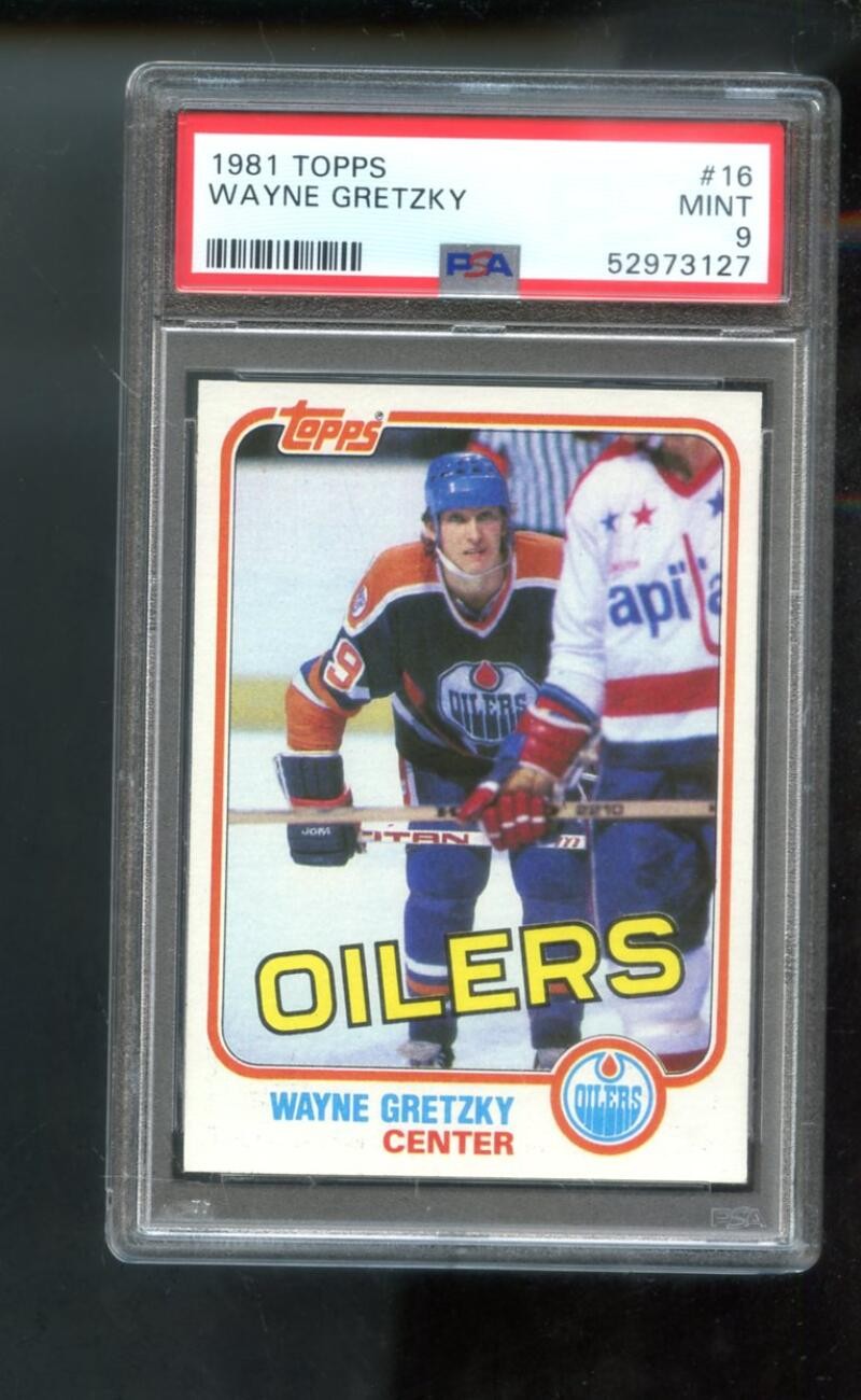 1981-82 Topps #16 Wayne Gretzky PSA 9 Graded Hockey Card NHL 1982 Edmonton Oiler