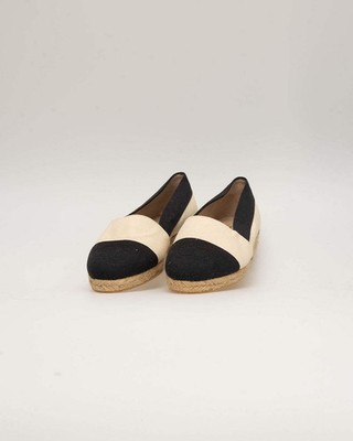 Chanel Espadrilles Creme/Schwarz