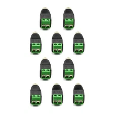 10x Speaker Wire Cable To Audio Female RCA Connector Adapter Terminal Block Plug