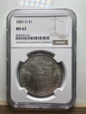 NGC Grade MS 63 1883 Year Morgan US Dollars (1878-1921) for sale