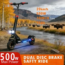 40km Long-Range Scooter: 20mph, 10" Tires – Charge Less, Ride More Every Day