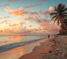 Digital Art Ai Background Wallpaper Picture Photo Sunrise Sunset Sea Sky Nature