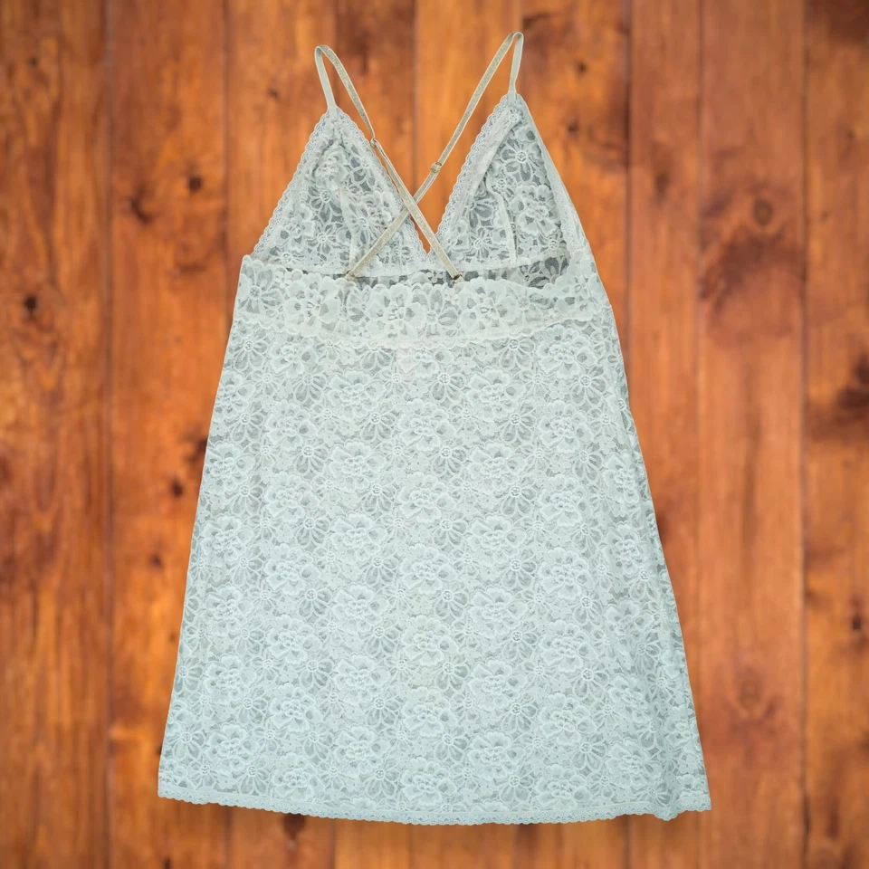 Babydoll Victoria's Secret Talla XL Blanco Estampado Floral Foto 2 de 4