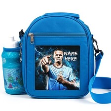 Personalised Haaland Lunch Bag Boys School Lunch Box Lunchbox Football NL31