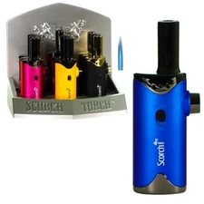 Scorch Torch Single Flame w/hold Button Easy Dial Torch Lighter - Model 61631
