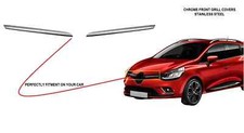Chrome Front Grill Cover For Renault Clio IV 2012-2019