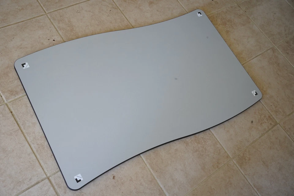 School Activity table 48x28" reversable top oak/grey and caster legs - Image 3 of 4