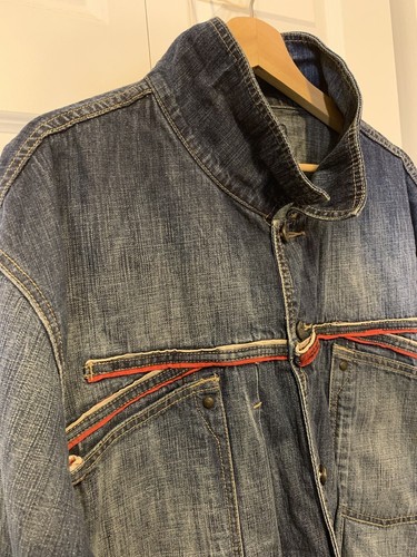 Sz 3XL Jean Jacket Blue Denim 