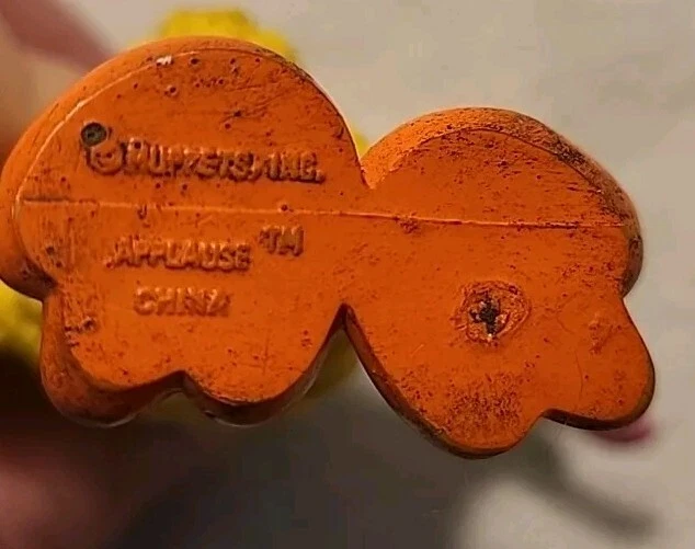 Sesame Street Muppets Figure Big Bird Artist Paint Pallette Vintage Applause VTG - Image 4 of 4