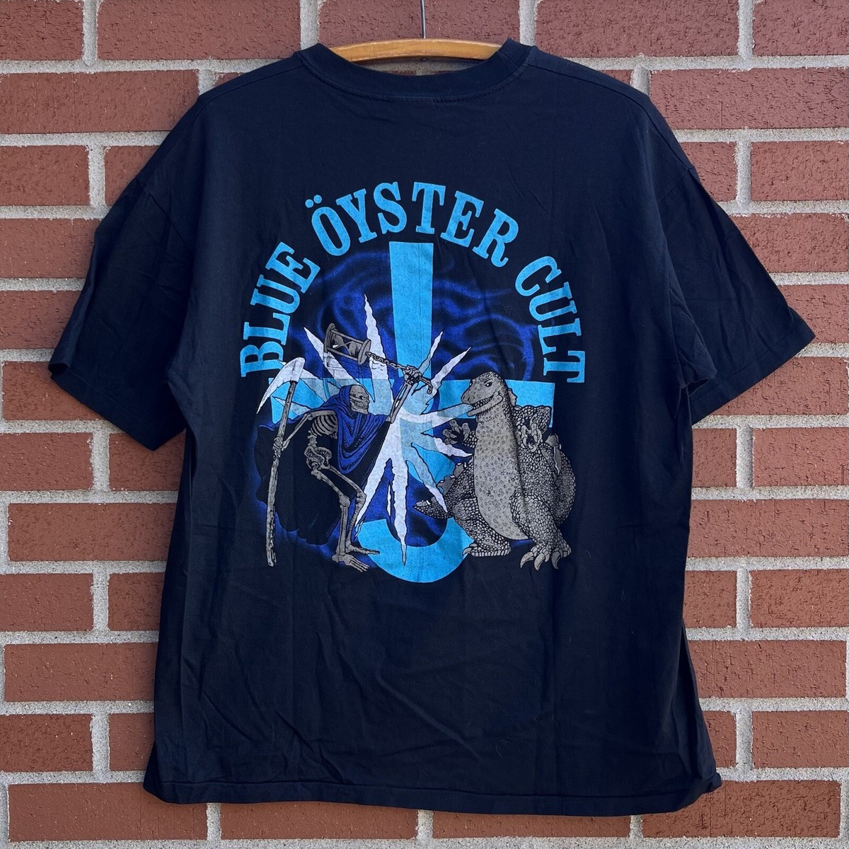 Vintage 90s Original Blue Oyster Cult Reaper Godzilla Band Tour