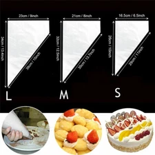 100pcs Disposable Bags for Piping Icing Cream Pastry Cake Decoration Baking Bags