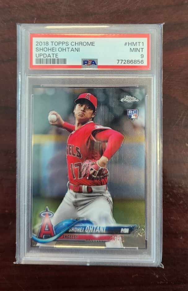 2018 Topps Chrome Update SHOHEI OHTANI #HMT1 RC Rookie PSA 9 MINT