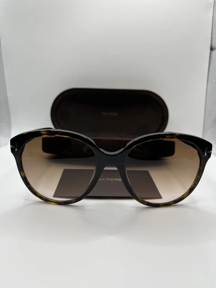Tom Ford TF957-D 52F Havana Round Big Plastic Sunglasses Frame 58-20-145 - Image 2 of 3