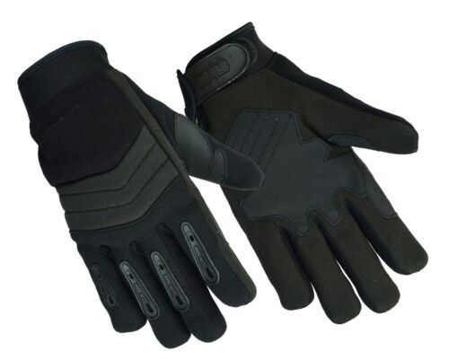 NEW Men's Breathable No Sweat Knit Police, Sheriff Safety Glove with Kevlar - Afbeelding 1 van 4