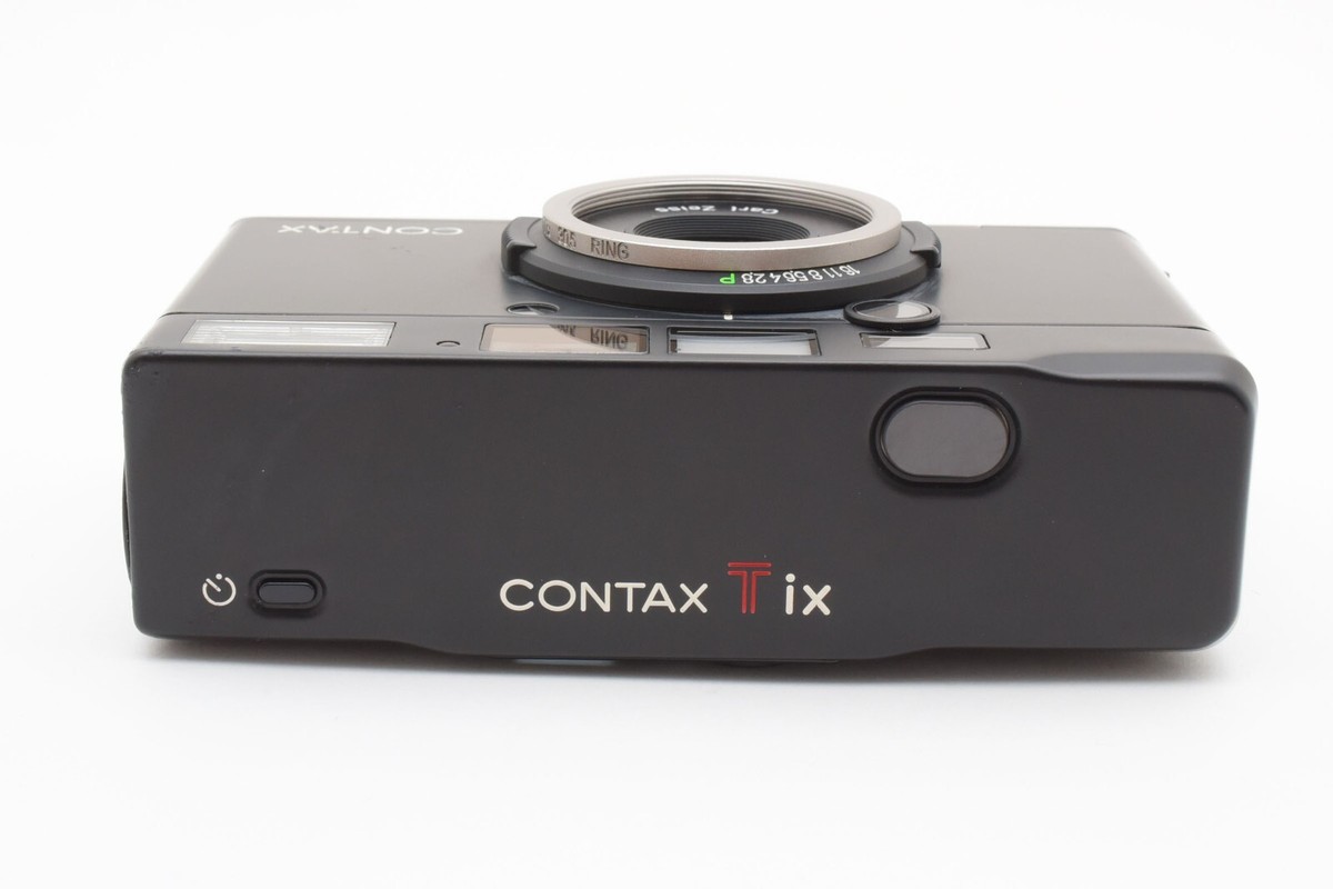 28mm F2 Aps Contax Tix Sonnar Top Mint] CONTAX Tix Silver Compact