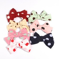 14Pcs 4.8" Big Spot Hair Bows For Headbands Hair Accessories No Clips