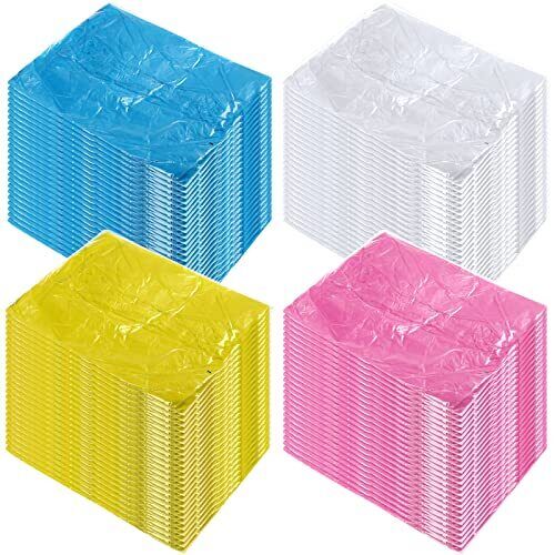 100 Packs Disposable Rain Ponchos Adults Emergency Waterproof Rain Coat with - Picture 3 of 7