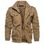 Men's Tactical Bomber Jacket Army Field Combat Cotton Coat Military ...