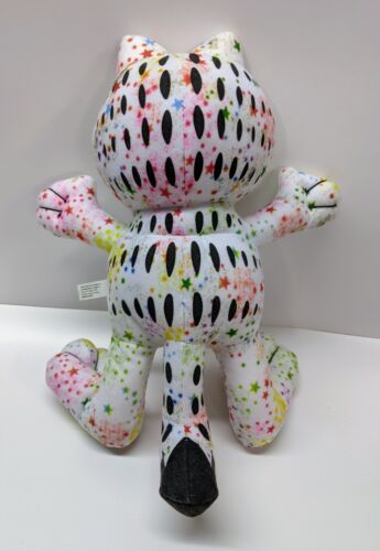 Garfield Cat Multi Colored Star Pattern 12" Plush Toy Garfield Odie Toy Factory - Picture 3 of 5