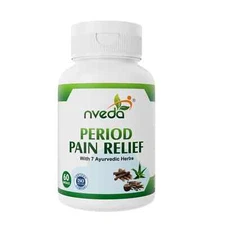 Nveda Period Pain Relief (60 capsules) PCOS and PCOD Ayurvedic