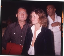 Genevieve Bujold Robert Shaw Geoffrey Holder Candid 1970's Original Transparency