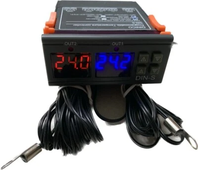 THERMOMART Differential Temperature Controller Water Heater Solar Panel Water Pump 2 Sensor