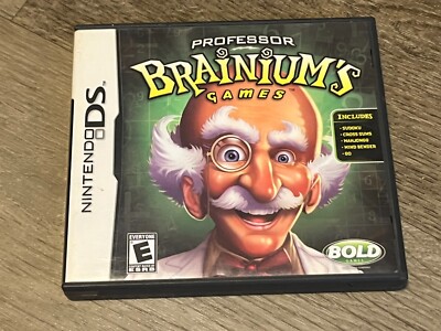 Professor Brainium's Games Nintendo DS Complete CIB Authentic