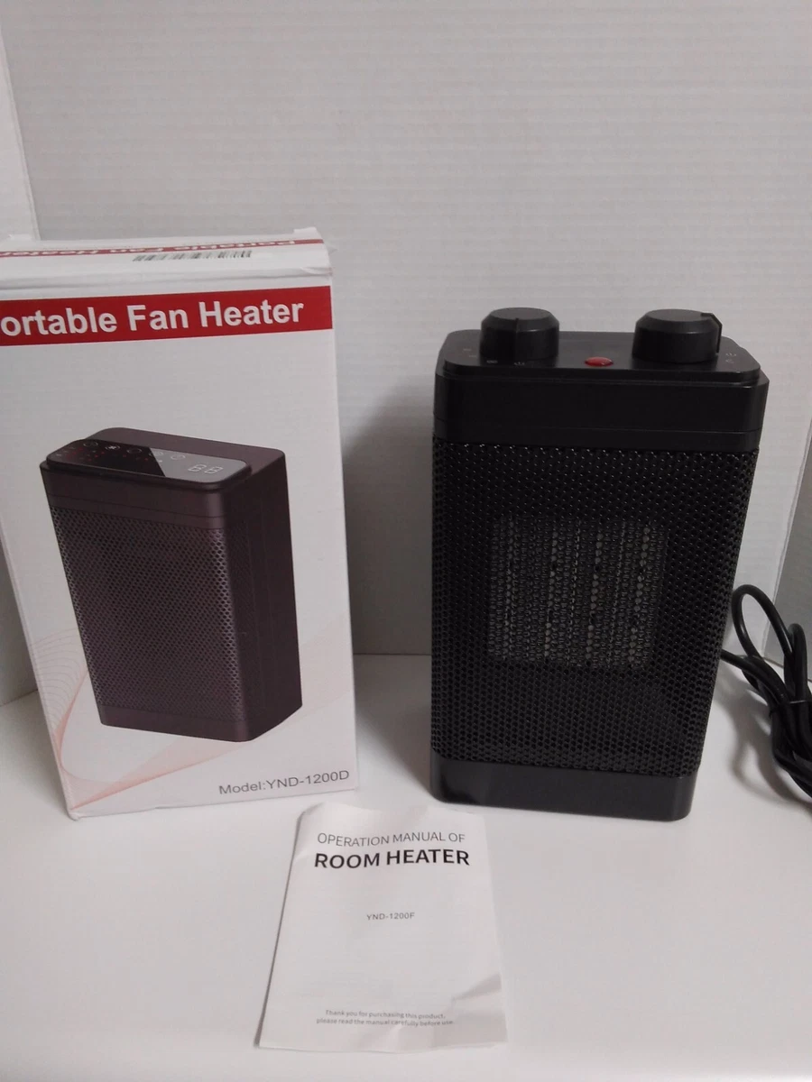Portable 11u0026#034; X 6u0026#034; Oscillating Fan Electric Heater New IOB | eBay