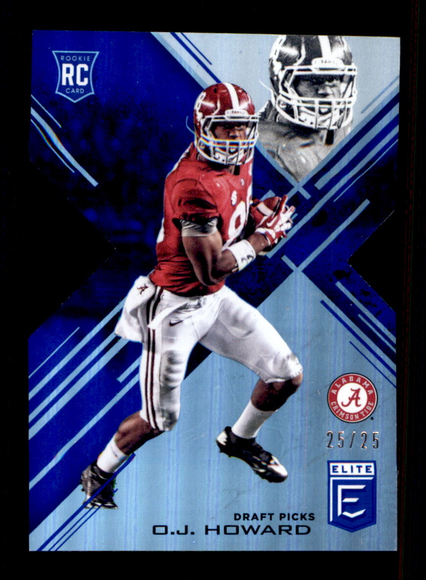 OJ Howard Panini Elite Draft Picks #119 Blue Die-Cut