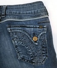 Buffalo David Bitton Jaiden Low Rise Stretch Skinny Flap Pocket Jeans Womens 26