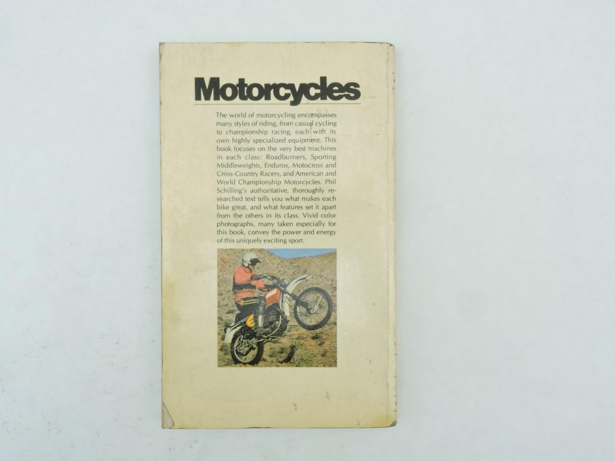 1977 Motorcycles Book Phil Schilling Full Color Honda Harley