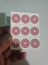 Bally, Williams, Gottlieb Vinyl Pinball Drop Target Stickers/Decals - Red, White