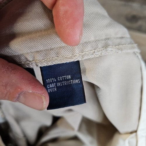 Vintage POLO Ralph Lauren Men’s Clothes SZ 36X34 Hammond Khaki Chino Pants - Picture 16 of 17