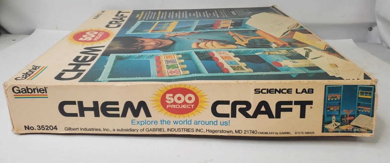Vintage Chemcraft Science Lab 500 Project Chemistry Set RARE eBay