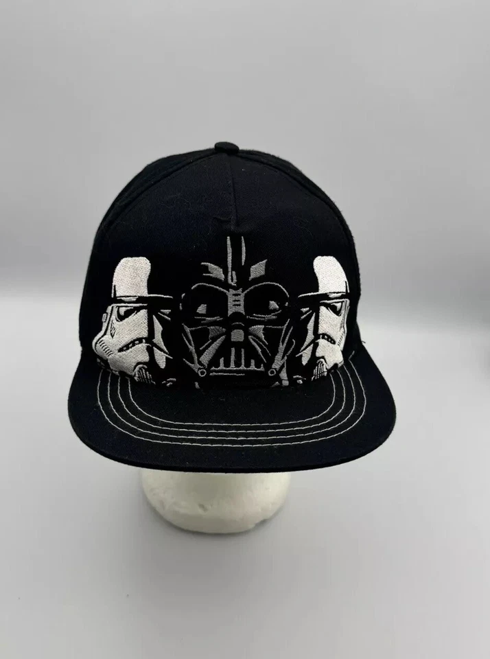 Star Wars Black Darth Vader Lucas Films Snapback Baseball Hat Cap Youth Size - Image 2 of 4
