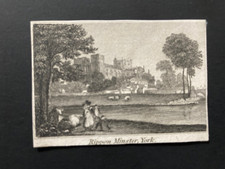 Rippon Minster York miniature engraving