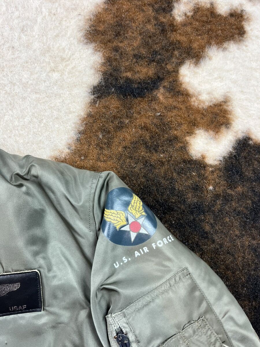Vintage 80s Avirex Dragon Korean War MA-1 Olive Bomber Vintage 80s Avirex Dragon Korean War MA-1 Olive Bomber