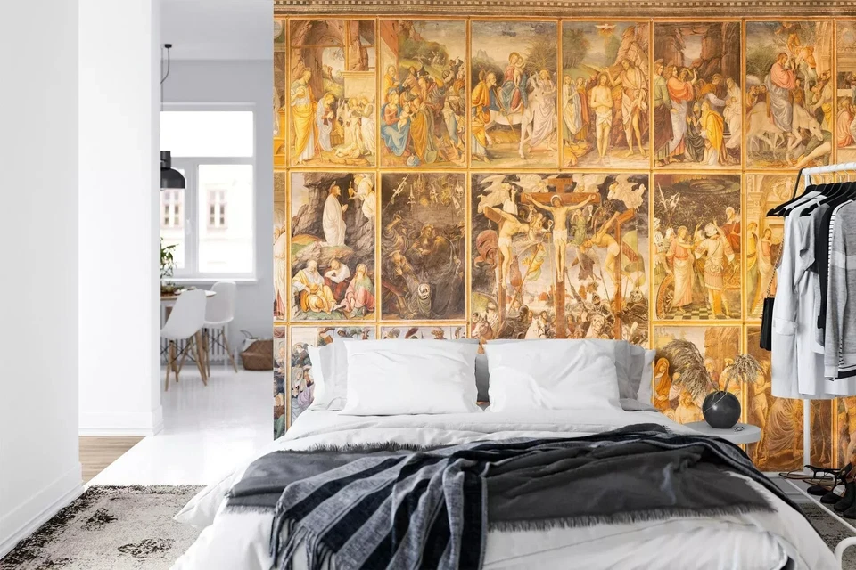 Mural Papel Pintado Renacimiento Fresco Italia Extraíble Lavable Pelar y Pegar Arte Foto 4 de 4