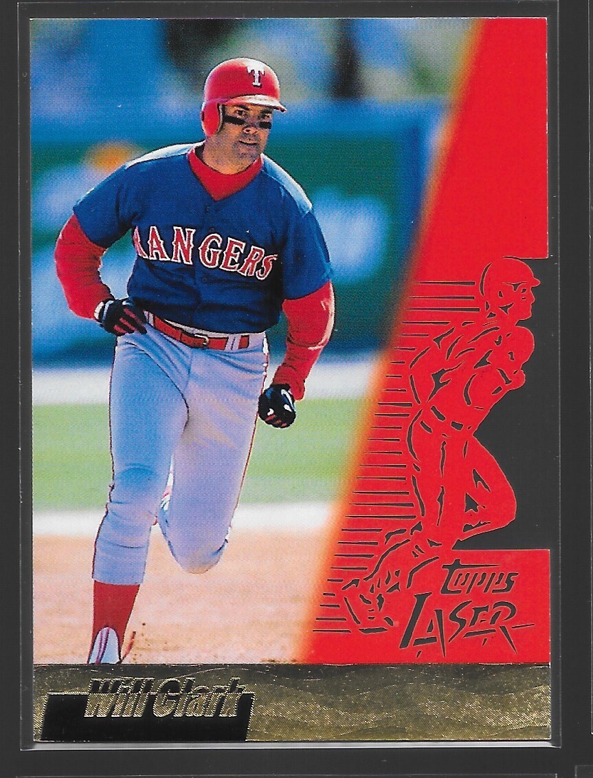 1996 Topps Laser - Will Clark #40 Texas Rangers 