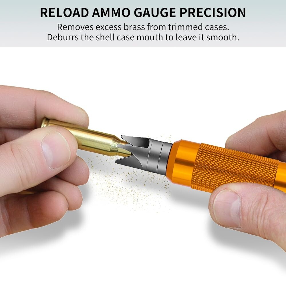 Portable Case Trimmer Aluminum Alloy Chamfer Deburring Tools Reloading